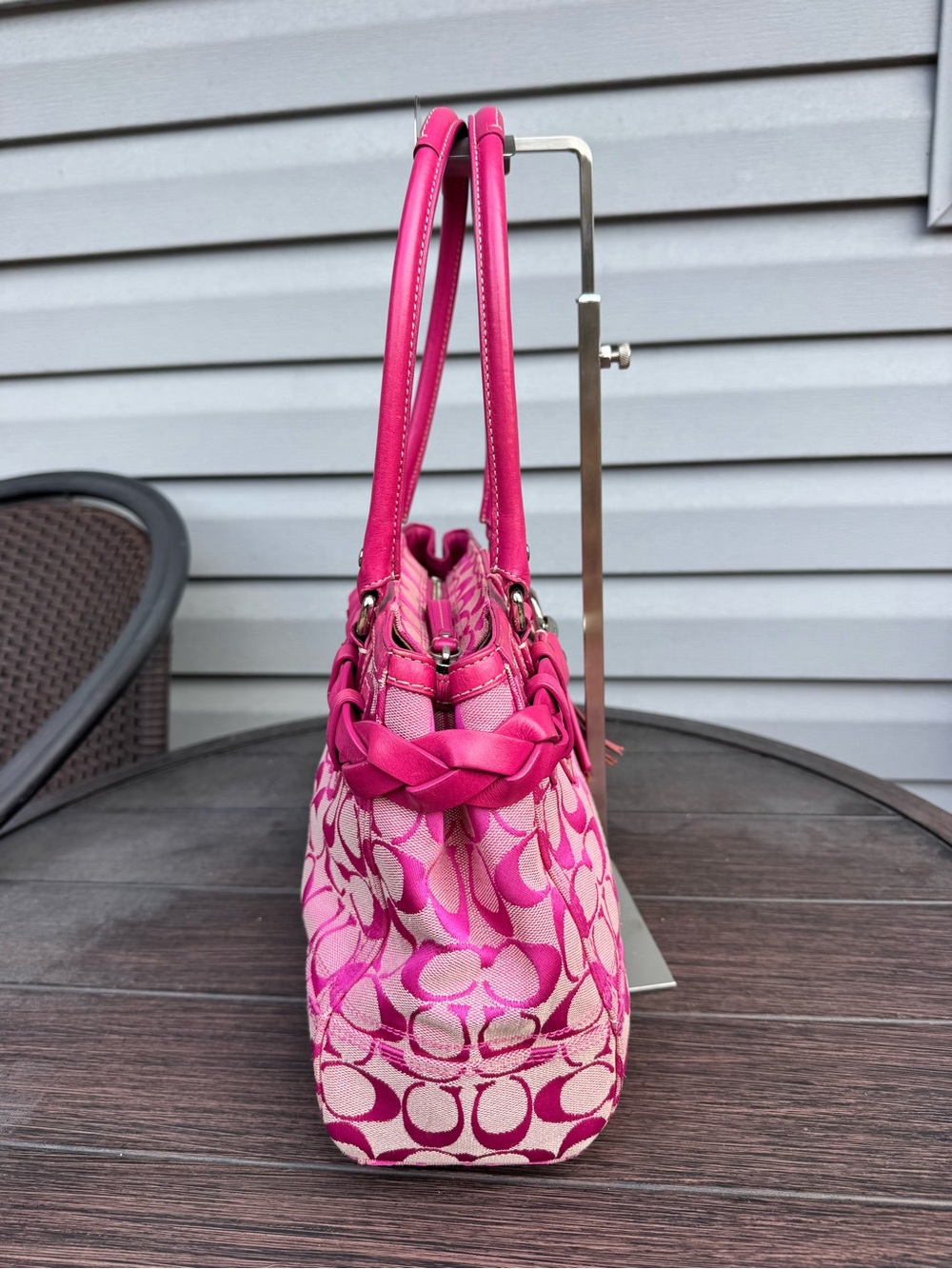 Coach 2009 Pink Hampton Satchel - Picture 4 of 10